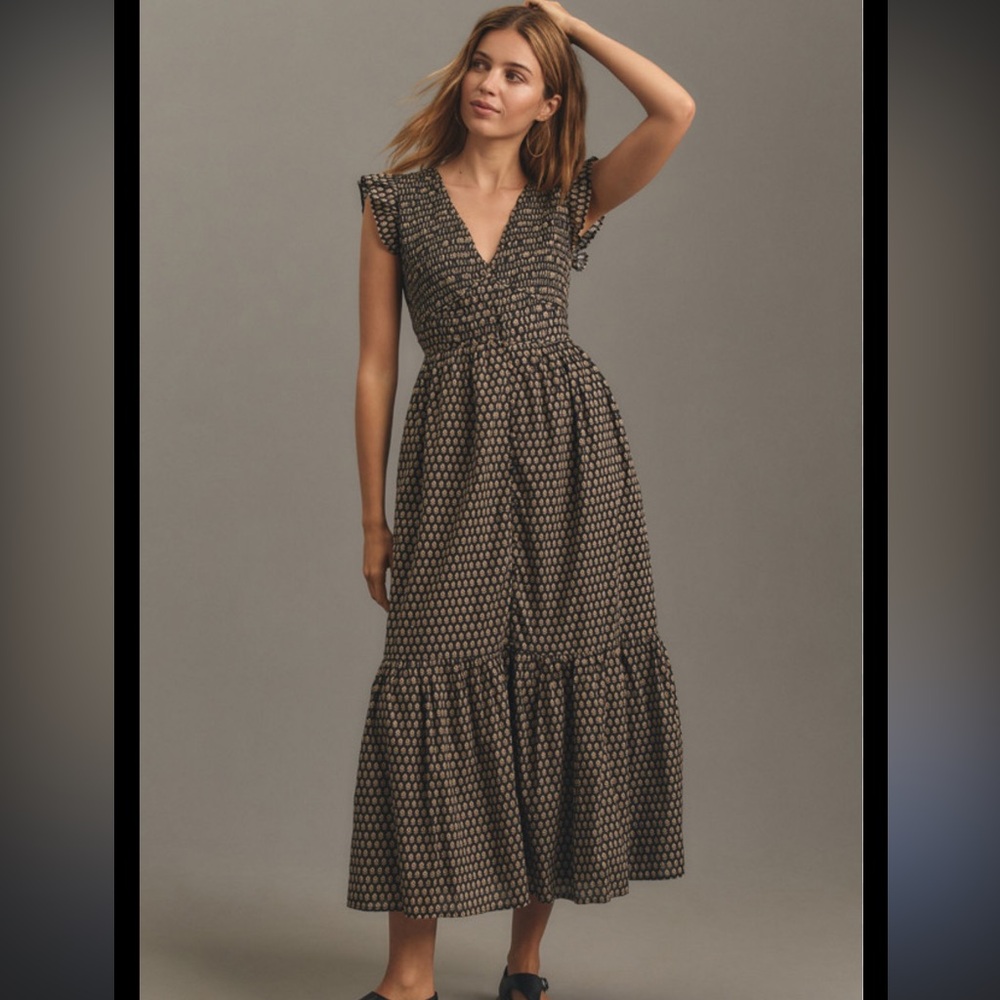 Anthropologie The Peregrine Midi Dress